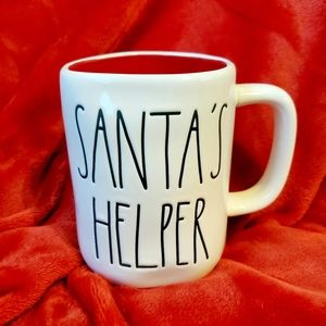 Rae Dunn SANTA'S HELPER Mug